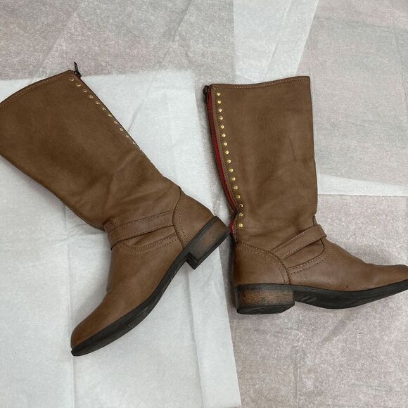 Steve Madden Tan Brown Tall Riding Boots - Picture 3 of 11